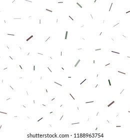 Dark Silver, Gray vector seamless template with repeated sticks. Blurred decorative design in simple style with lines. The template can be used as a background.