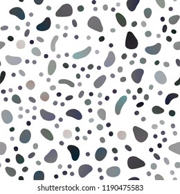 Dark Silver, Gray vector seamless texture with disks. Illustration with set of shining colorful abstract circles. Trendy design for wallpaper, fabric makers.