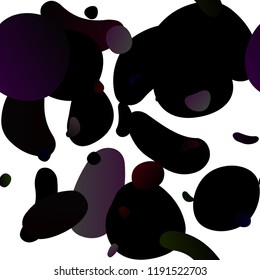 Dark Silver, Gray vector seamless pattern with spheres. Blurred decorative design in abstract style with bubbles. Trendy design for wallpaper, fabric makers.