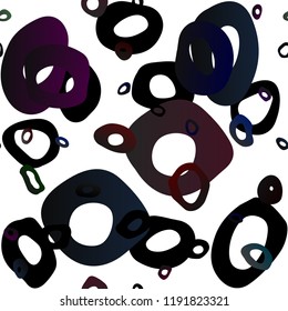 Dark Silver, Gray vector seamless backdrop with dots, spots. Modern abstract illustration with colorful water drops. Design for textile, fabric, wallpapers.