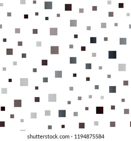 Dark Silver, Gray vector seamless background with rectangles. Decorative design in abstract style with rectangles. Pattern for busines ad, booklets, leaflets