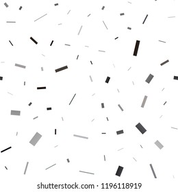 Dark Silver, Gray vector seamless pattern in square style. Decorative design in abstract style with rectangles. Best design for your ad, poster, banner.