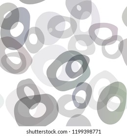 Dark Silver, Gray vector seamless background with bubbles. Blurred bubbles on abstract backdrop with colorful gradient. Template for business cards, websites.