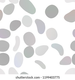 Dark Silver, Gray vector seamless background with bubbles. Blurred bubbles on abstract backdrop with colorful gradient. Pattern for design of window blinds, curtains.