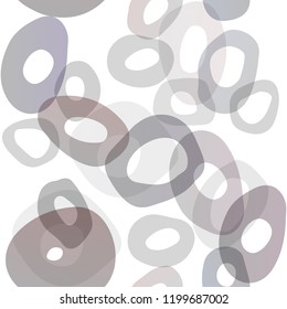 Dark Silver, Gray vector seamless pattern with spheres. Blurred bubbles on abstract backdrop with colorful gradient. Pattern for design of fabric, wallpapers.