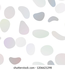 Dark Silver, Gray vector seamless texture with disks. Blurred decorative design in abstract style with bubbles. Trendy design for wallpaper, fabric makers.