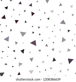 Dark Silver, Gray vector seamless backdrop with lines, triangles. Modern abstract illustration with colorful triangles. Modern template for your landing page.