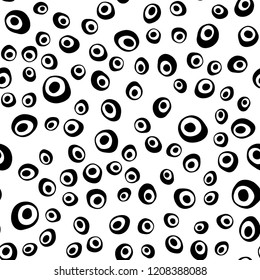 Dark Silver, Gray vector seamless texture with disks. Colorful illustration with blurred circles in nature style. Trendy design for wallpaper, fabric makers.
