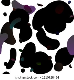 Dark Silver, Gray vector seamless template with spots. Colorful illustration with blurred circles in nature style. Pattern for design of window blinds, curtains.