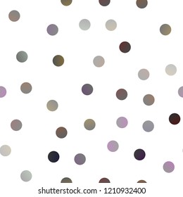 Dark Silver, Gray vector seamless cover with spots. Blurred decorative design in abstract style with bubbles. Completely new template for your brand book.