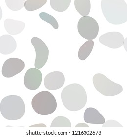 Dark Silver, Gray vector seamless template with spots. Modern abstract illustration with colorful water drops. Pattern for trendy fabric, wallpapers.