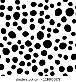 Dark Silver, Gray vector seamless backdrop with dots, spots. Abstract illustration with colored bubbles in nature style. Pattern for design of fabric, wallpapers.