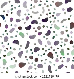 Dark Silver, Gray vector seamless texture with disks. Colorful illustration with blurred circles in nature style. Template for business cards, websites.