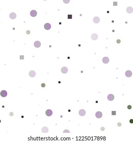 Dark Silver, Gray vector seamless texture with disks, rectangles. Abstract backdrop with colorful circles, rectangles. Pattern for trendy fabric, wallpapers.