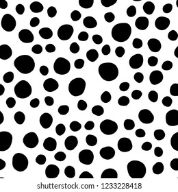 Dark Silver, Gray vector seamless template with spots. Modern abstract illustration with colorful water drops. Pattern for design of window blinds, curtains.