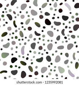 Dark Silver, Gray vector seamless cover with circles. Blurred decorative design in abstract style with bubbles. Pattern for design of window blinds, curtains.