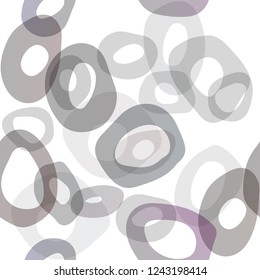 Dark Silver, Gray vector seamless layout with circle spots. Blurred decorative design in abstract style with bubbles. Trendy design for wallpaper, fabric makers.