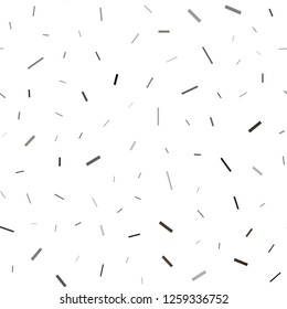 Dark Silver, Gray vector seamless background with straight lines. Shining colored illustration with narrow lines. The pattern can be used as ads, poster, banner for commercial.