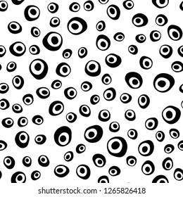 Dark Silver, Gray vector seamless backdrop with dots, spots. Modern abstract illustration with colorful water drops. Pattern for design of window blinds, curtains.