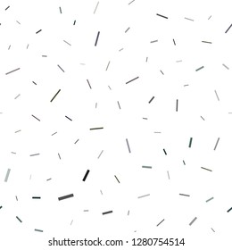 Dark Silver, Gray vector seamless cover with long lines. Glitter abstract illustration with colored sticks. The template can be used as a background.