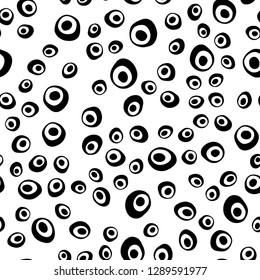 Dark Silver, Gray vector seamless layout with circle spots. Colorful illustration with blurred circles in nature style. Trendy design for wallpaper, fabric makers.
