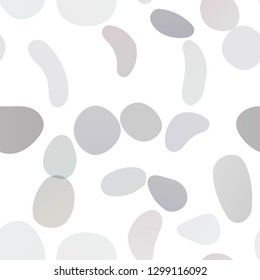 Dark Silver, Gray vector seamless texture with disks. Modern abstract illustration with colorful water drops. Design for textile, fabric, wallpapers.