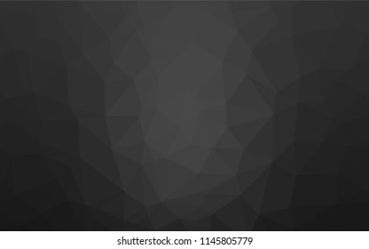 Dark Silver, Gray vector shining hexagonal background. Shining colored illustration in a Brand new style. Brand new design for your business.