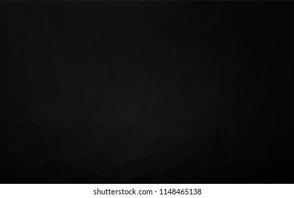 Dark Silver, Gray vector shining hexagonal template. Creative geometric illustration in Origami style with gradient. The polygonal design can be used for your web site.