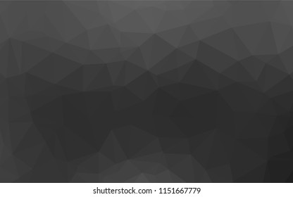 Dark Silver, Gray vector shining hexagonal background. Modern geometrical abstract illustration with gradient. A completely new design for your business.