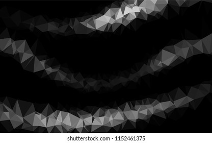 Dark Silver, Gray vector shining hexagonal template. Brand new colored illustration in blurry style with gradient. Brand new style for your business design.