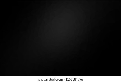 Dark Silver, Gray vector shining hexagonal pattern. Triangular geometric sample with gradient.  The elegant pattern can be used as part of a brand book.