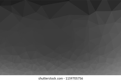Dark Silver, Gray vector shining hexagonal template. A completely new color illustration in a vague style. A new texture for your design.