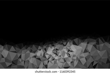 Dark Silver, Gray vector shining hexagonal pattern. A completely new color illustration in a vague style. A completely new template for your business design.