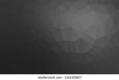 Dark Silver, Gray vector shining hexagonal pattern. Modern geometrical abstract illustration with gradient. The completely new template can be used for your brand book.