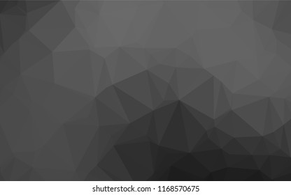 Dark Silver, Gray vector shining hexagonal template. Colorful abstract illustration with gradient. The best triangular design for your business.