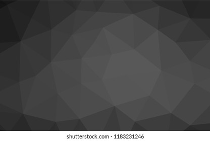 Dark Silver, Gray vector shining hexagonal pattern. Modern geometrical abstract illustration with gradient. The completely new template can be used for your brand book.