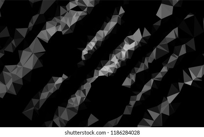 Dark Silver, Gray vector shining hexagonal pattern. Colorful illustration in abstract style with gradient. A completely new design for your business.