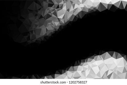 Dark Silver, Gray vector shining hexagonal background. Shining colored illustration in a Brand new style. Brand new style for your business design.