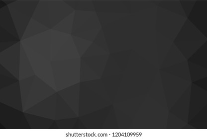 Dark Silver, Gray vector shining hexagonal pattern. Brand new colored illustration in blurry style with gradient. A completely new design for your business.