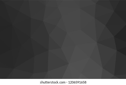 Dark Silver, Gray vector shining hexagonal background. Brand new colored illustration in blurry style with gradient. The elegant pattern can be used as part of a brand book.