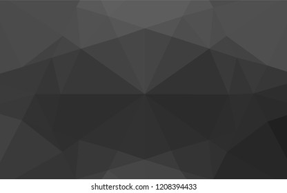 Dark Silver, Gray vector shining hexagonal template. An elegant bright illustration with gradient. A completely new template for your business design.