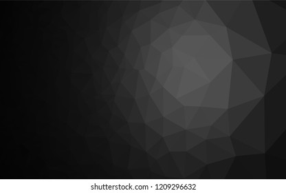 Dark Silver, Gray vector shining hexagonal pattern. A vague abstract illustration with gradient. The elegant pattern can be used as part of a brand book.