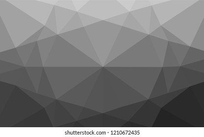 Dark Silver, Gray vector shining hexagonal template. Brand new colored illustration in blurry style with gradient. A new texture for your design.