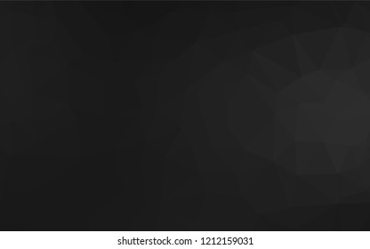 Dark Silver, Gray vector shining hexagonal pattern. Creative illustration in halftone style with gradient. The completely new template can be used for your brand book.