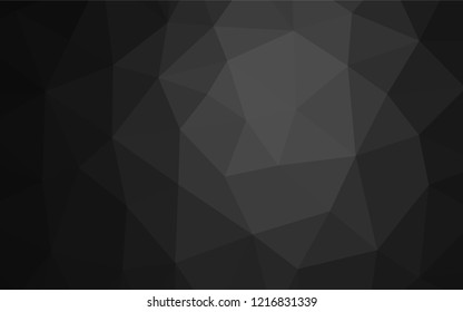 Dark Silver, Gray vector shining hexagonal pattern. Shining colored illustration in a Brand new style. A completely new template for your business design.