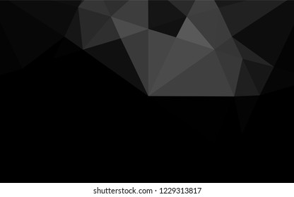 Dark Silver, Gray vector shining hexagonal pattern. Colorful illustration in abstract style with gradient. The completely new template can be used for your brand book.