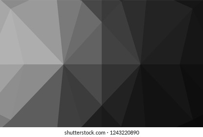 Dark Silver, Gray vector shining hexagonal background. Glitter abstract illustration with an elegant design. The completely new template can be used for your brand book.