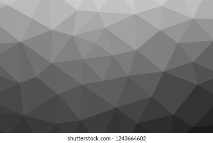 Dark Silver, Gray vector shining hexagonal template. Colorful illustration in abstract style with gradient. The elegant pattern can be used as part of a brand book.