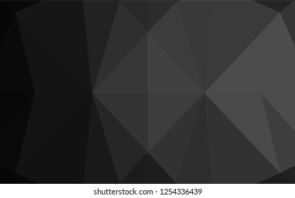 Dark Silver, Gray vector shining hexagonal pattern. Glitter abstract illustration with an elegant design. A new texture for your design.