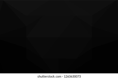 Dark Silver, Gray vector shining hexagonal background. Creative illustration in halftone style with gradient. The template can be used as a background for cell phones.